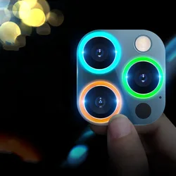 Protector Lente iPhone 13/12 Pro Max – Cristal Templado con Anillo LED