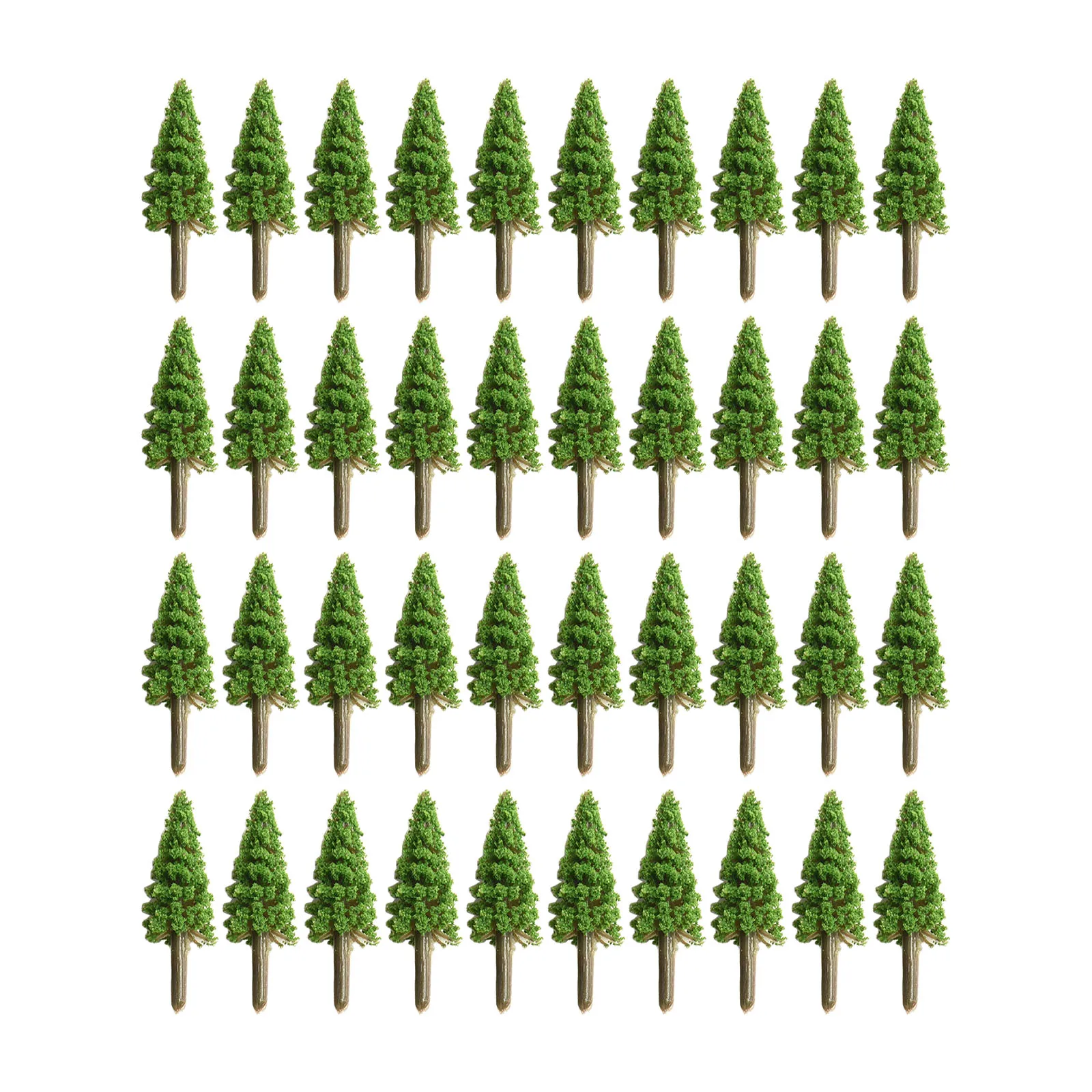 40pcs Miniature Model Trees Artificial Train Railroad Diorama Wargame  Landscape Scenery Model Trees Building Miniature DIY