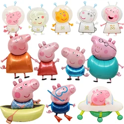 Anime Peppa Pig Party Balloon Peppa George Foil Balloons Party Decorations Baby Shower Birthday Balloon for Party Supplies Toys