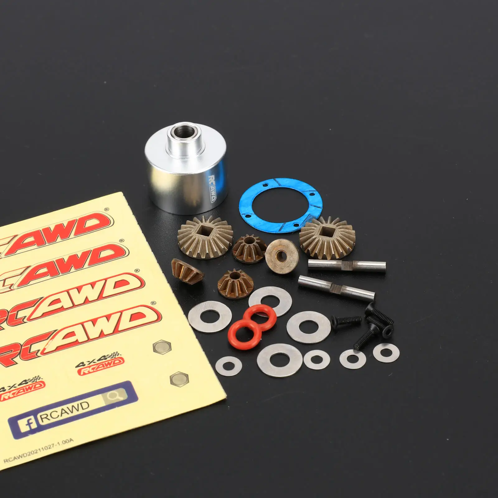 HD Diff Housing and Internals Rear differential gear set Upgrades for 1/10 LOSI Baja Rey 4WD  1/10 Hammer Rey U4  Rock Racer