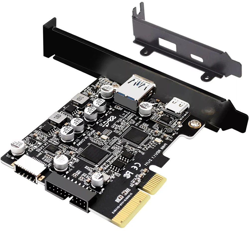 

1 Set Expansion Card With Dual 2.2A Ports For PCI-E X4/X8/X16 For Windows For XP For Vista 7 (driver Required) For Windows8/10