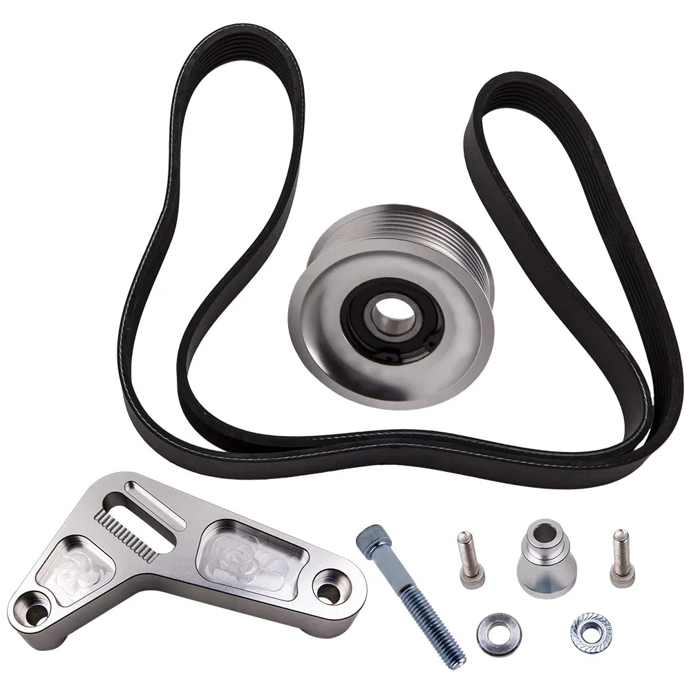 Maxpeedingrods Adjustable EP3 Pulley Kit for Honda Acura K20 with Belt for KPB-K20-500-2