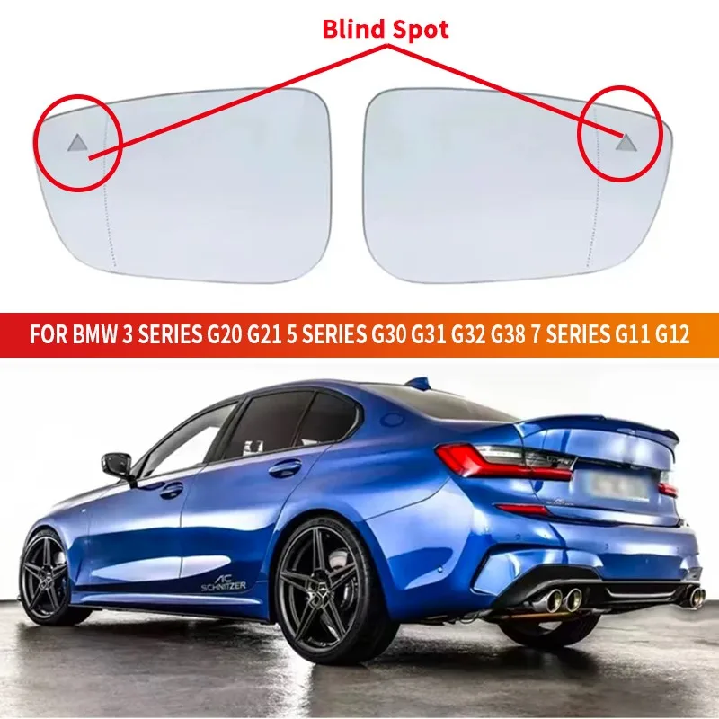 

Car Heated Blind Spot Warning Wing Rear Mirror Glass For BMW 3 Series G20 G21 5 Series G30 G31 G32 G38 7 Series G11 G12
