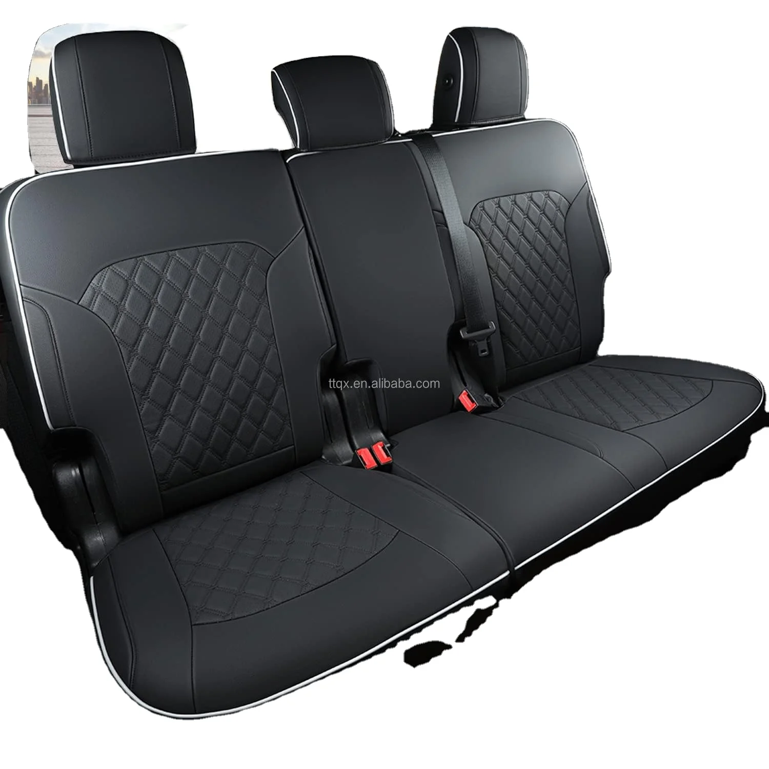

Hot Selling 6/7 Seats Full Set Leather Car Seat Cover for Ford Explorer 2016-2024 for All Season Ventilated Car Cushion Black
