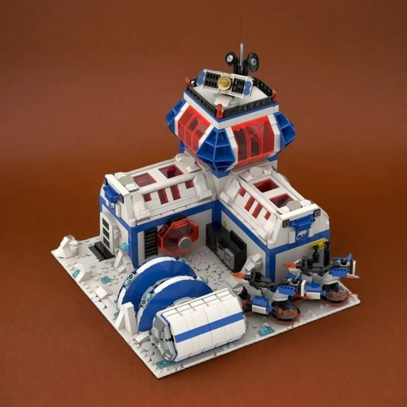 NEW 1827PCS MOC Space Exploration Outpost Model Collectible Display DIY Creative Building Blocks Home Decor Gift Display Gift
