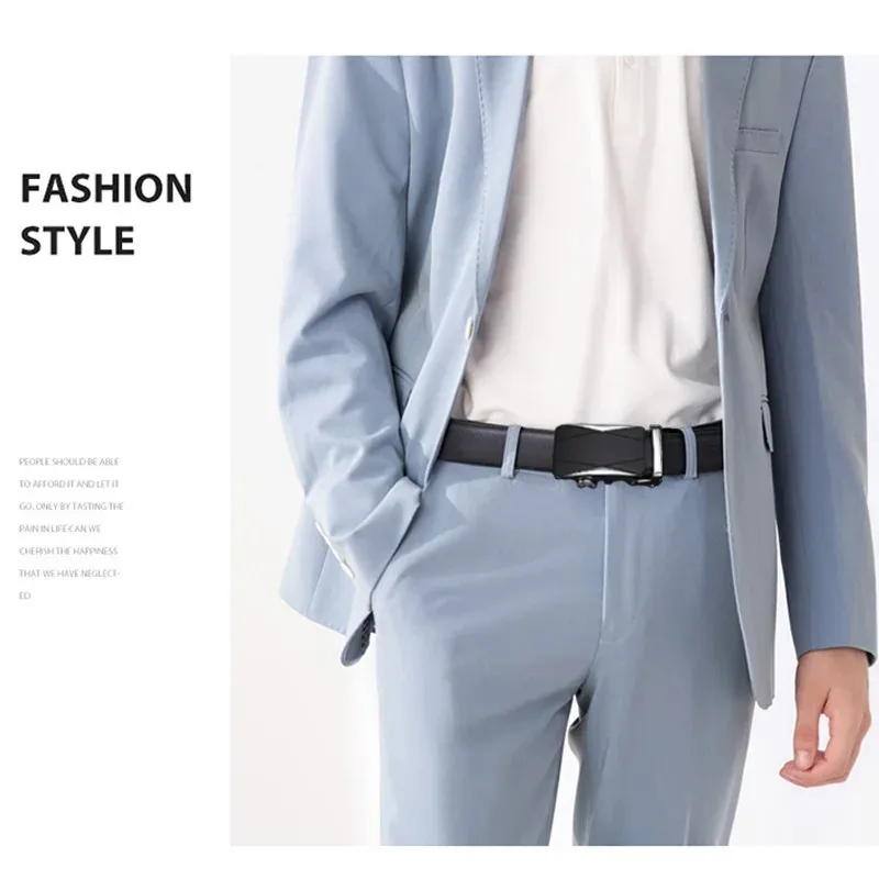 Personalisierter Herren-Gürtel mit automatischer Schnalle, große Größe 105–140 150 160 170 cm, personalisierter Bund, perfektes Geschenk zum Vatertag – Detail 7
