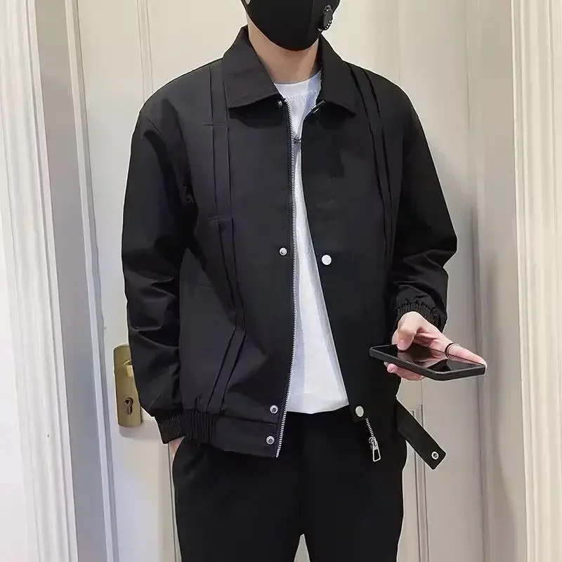 

Male Coats Trendy New In Spring Autumn Men's Jackets Cheap Clothes Offer Stylish Clothing Fashion Joker Aesthetic JJ1187