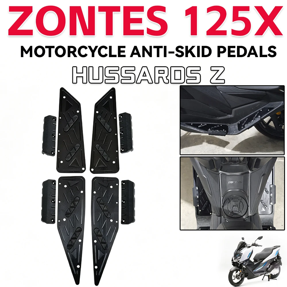 

For ZONTES 125X 150X ZT-125X Motorcycle CNC Aluminum Alloy Pedal Modification Anti-skid And Non-destructive Installation Accesso