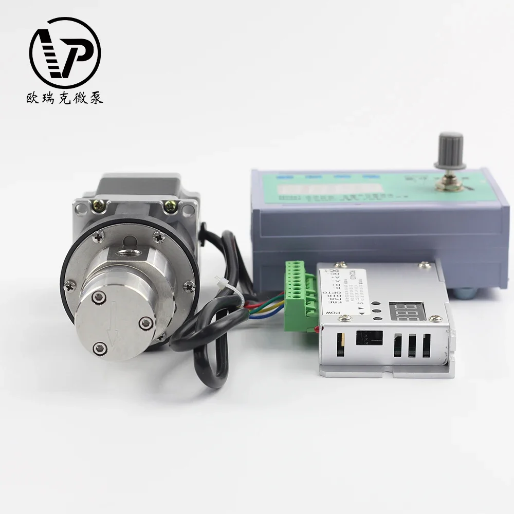 ステンレス鋼電磁駆動ギアポンプDC24V定流量マイクロギアウォーターポンプブラシレスケミカルギアポンプ