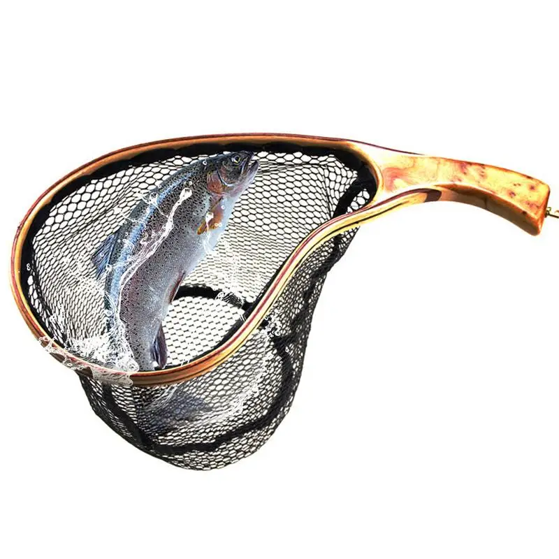 

Landing Nets For Fishing Trout Net Angler Fishing Net Wooden Handle Fish Landing Net Fishpond Net Fishing Gear Bass Net