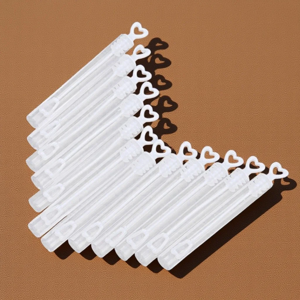 

30Pcs Love Heart Bubble Bottle Empty Soap Water Container for Kids Birthday Graduation Celebration Bubble Empty Bottle