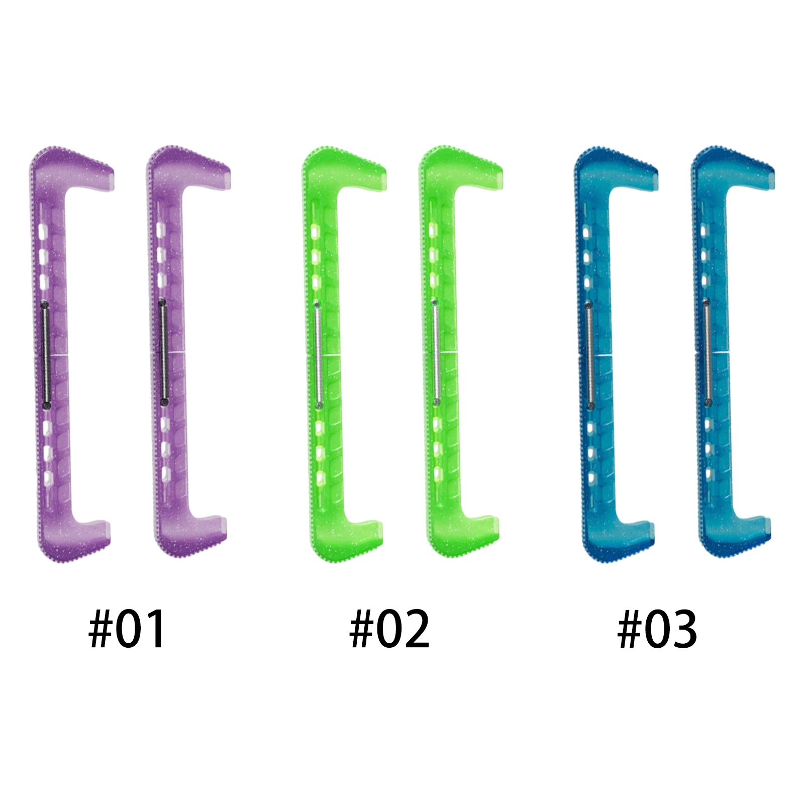 

Figure Skating Blade Cover Wear Resist Ice Skate Blade Protective Cover Heavy-Duty PVC Protectors for Hockey & Figure Skates