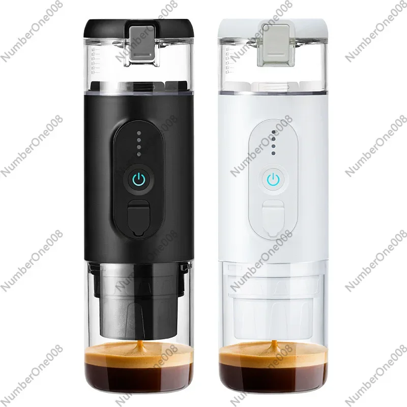 Portable Espresso Machine Rechargeable, 2-in-1 Capsule & Ground Coffee, for Travel Home Car