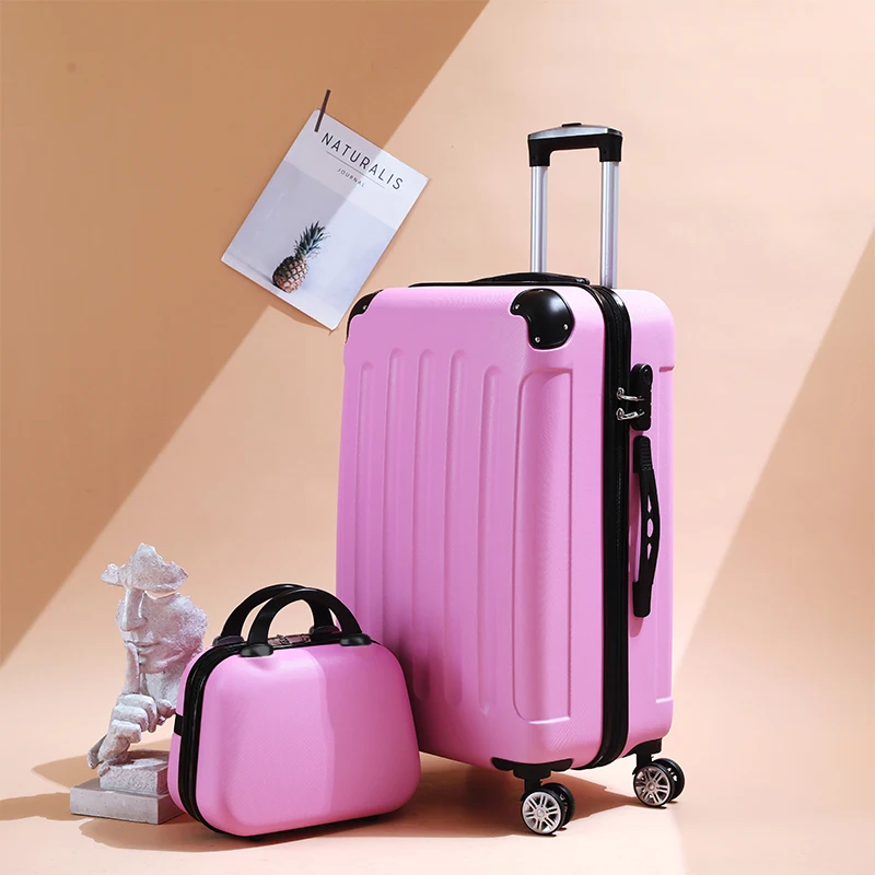 New Suitcase for Men and Women 20inch Boarding Luggage Corner Password Box Thickeneded Trolley Suitcase with the Same Style Cosmetic Case for Travel