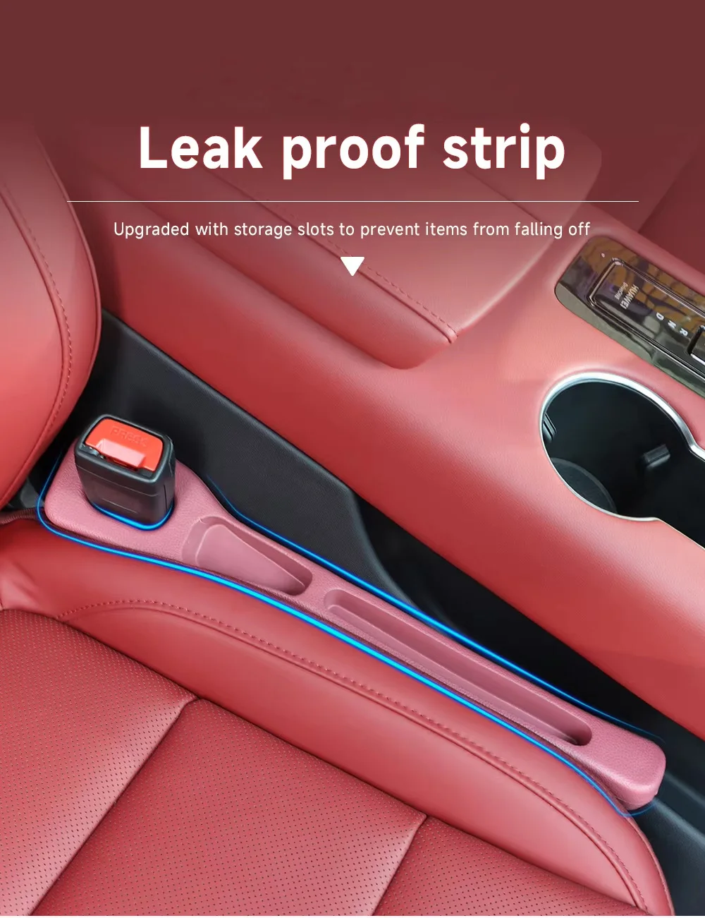 1 زوج مقعد السيارة الفجوة حشو العالمي وحدة التحكم المركزية مقعد الفجوة التوصيل قطاع الجانب التماس مانعة للتسرب السيارات مكافحة السقوط التخزين المنظم