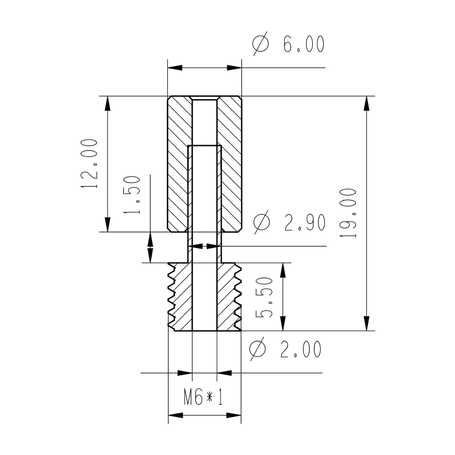 Upgrade Ceramic Core High Flow Bimaterial Heatbreak tubo di alimentazione F Creality K1, K1 MAX, CR10 SE, Ender3 V3 KE/ SE / S1 Pro