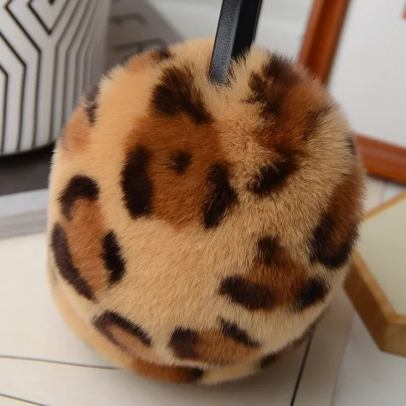 2025 Retractable Rex Rabbit Fur Ear Muffs for Women Winter Warm Fleece Lined Extreme Cold