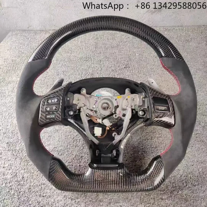 Retrofit and Upgrade for Lexus  Car Steering Wheel Carbon Fiber Leather Is250 Is300 Is350 Shift Paddles Sport Version