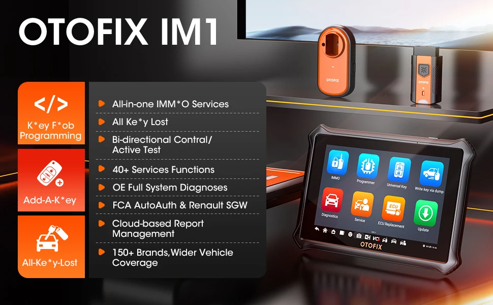 OTOFIX IM1 Autoschlüssel-FOB-Programmiertool, alle Systemdiagnose-Scan-Tools, Autoschlüssel-Programmierer, IMMO-Funktionsschlüssel-Tool, 2. Jahr Aktualisierung – Detail 1