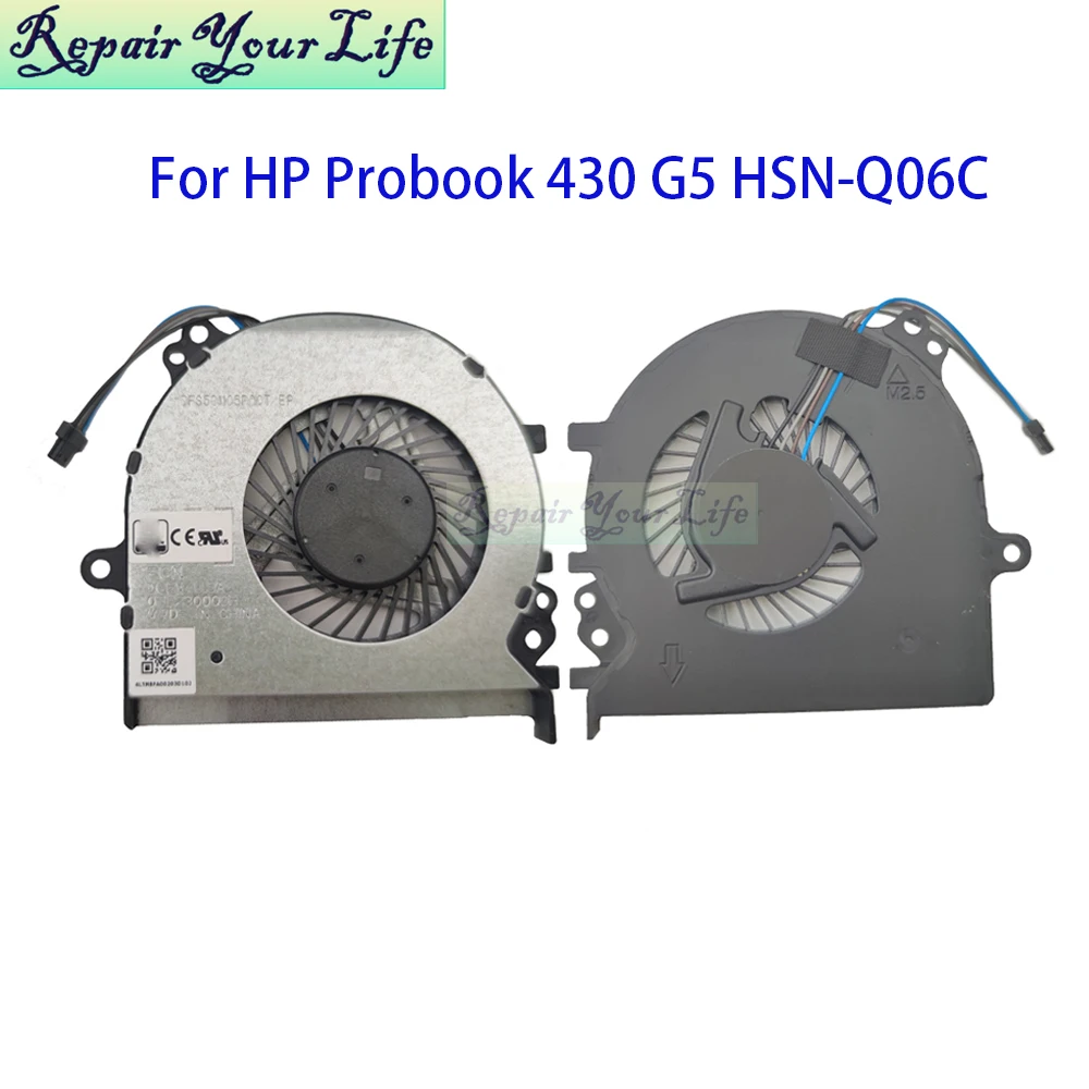 Ventilador de refrigeração da cpu para hp probook 430 g4 HSN-Q06C portátil cooler processador radiador peças de pc NS65B02-15M21 905730-001 0fl230000h