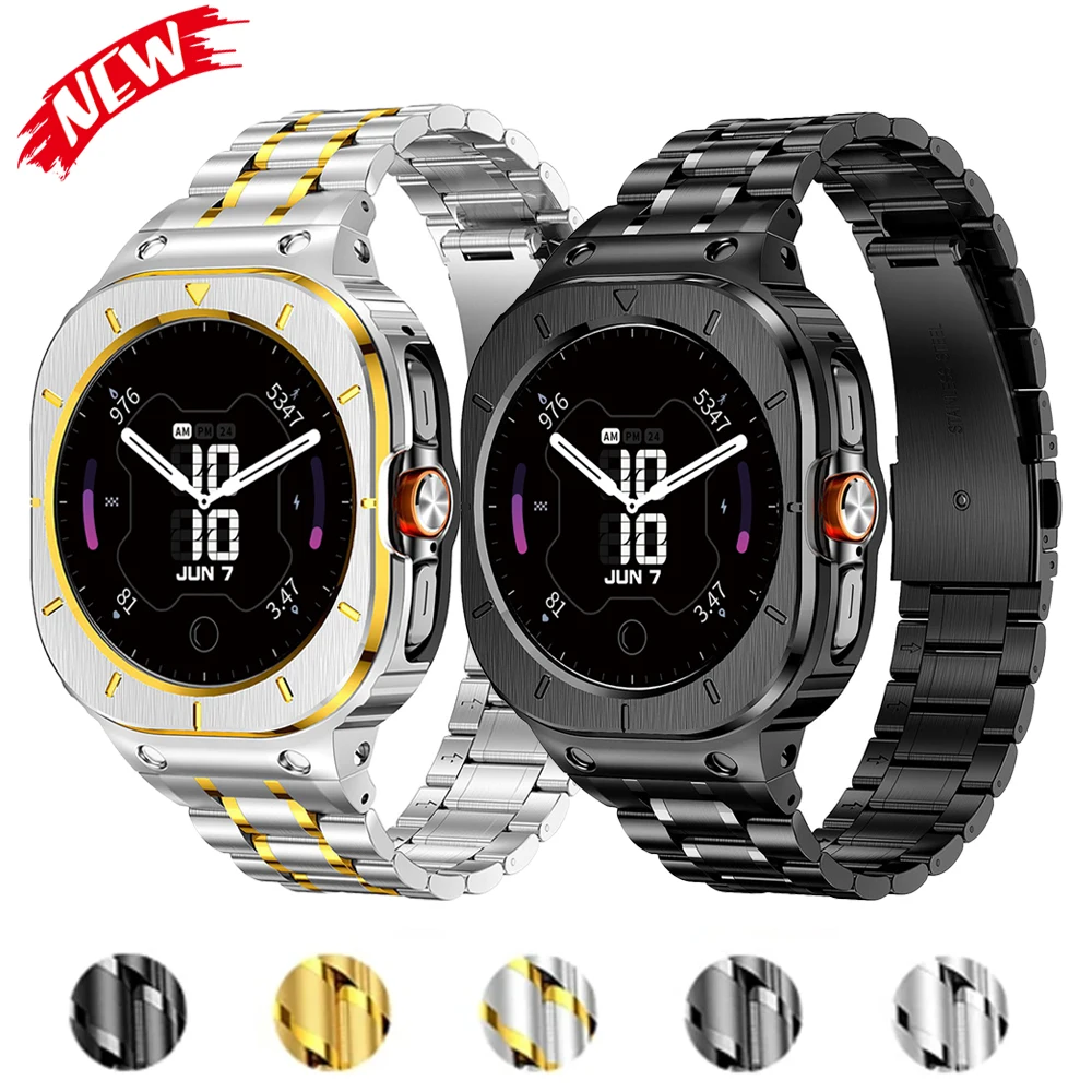 

Металлический ремешок из нержавеющей стали для Samsung Galaxy Watch Ultra 2025 47 мм, деловой металлический браслет для Galaxy Watch Ultra 47 мм, аксессуары