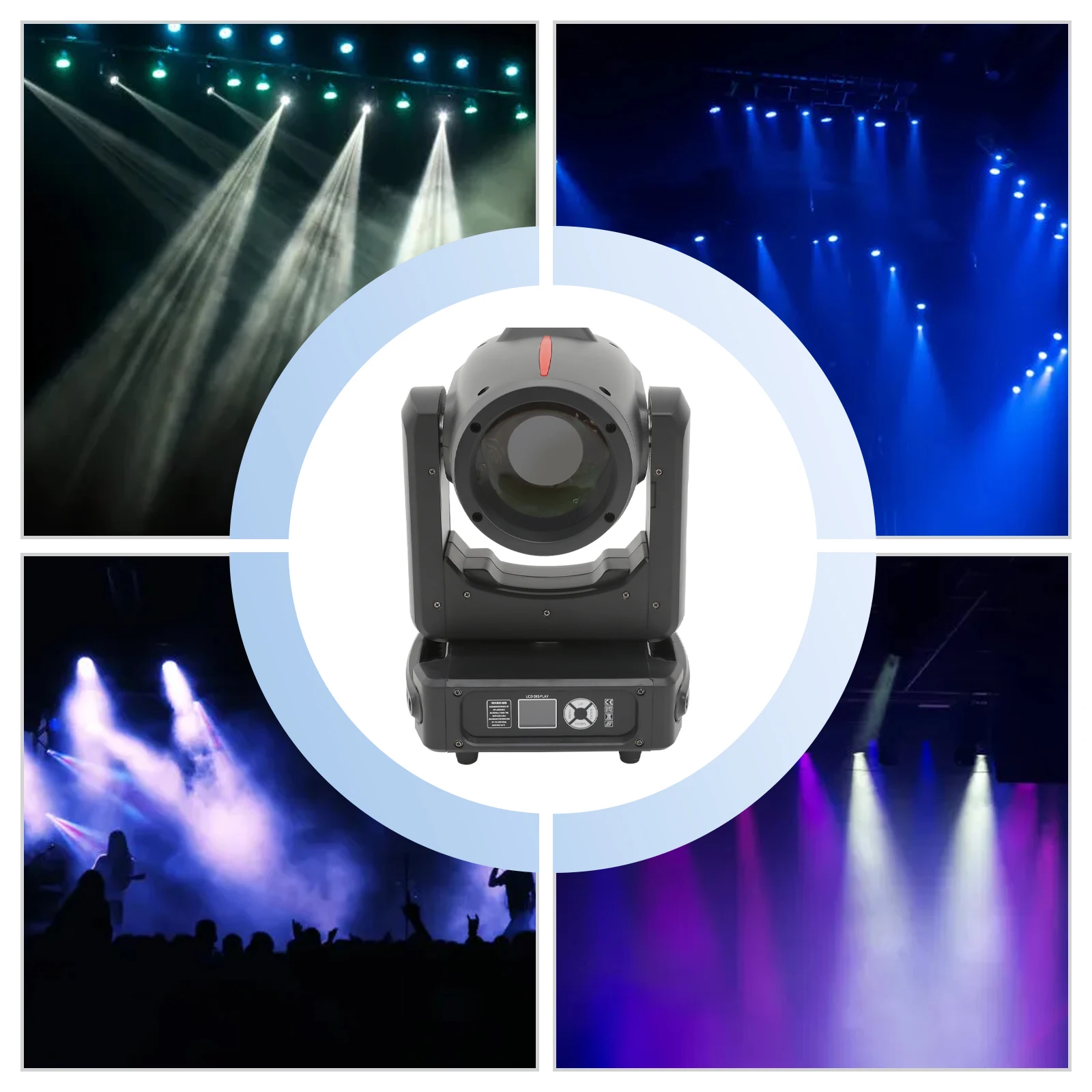 

Spotlight LED 295W Moving Head Beam Light DMX512 for DJ Disco Bar Party Club Christmas Concert Wedding Stage Effect Lighting