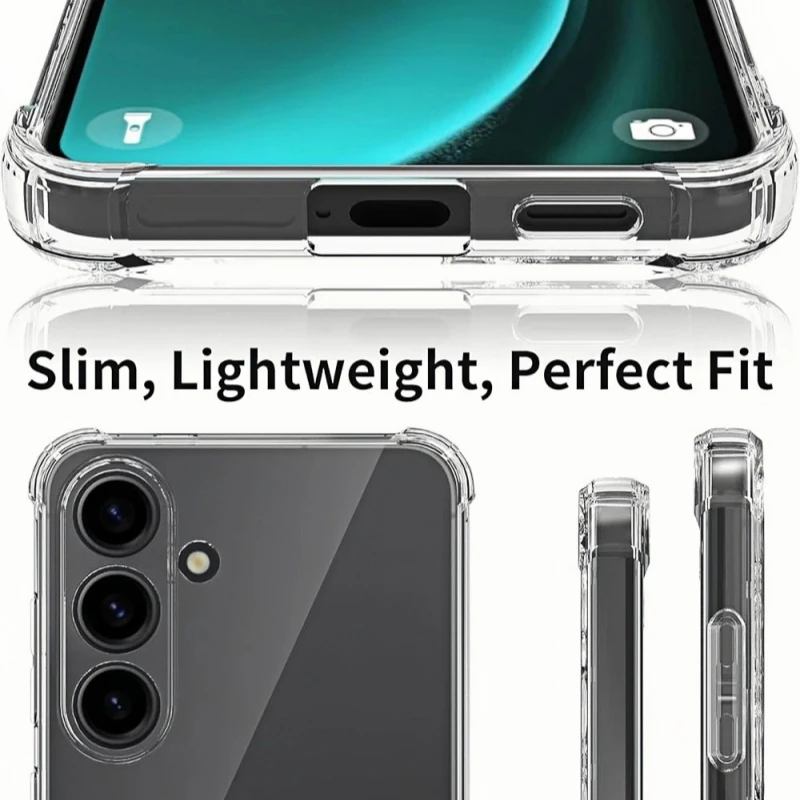 Full Camera Protection Silicone Soft Case For Samsung Galaxy S23 S22 S21 Plus FE Clear Back Case Ultra Thin Back Cover Coque TPU image 4
