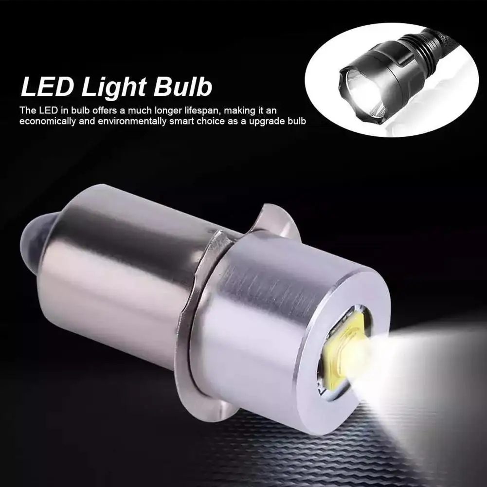 화이트 마그라이트 전구 LED 램프, P13.5s E10 Ba9s 베이스, 5w 업그레이드 전구, 3w 작업 손전등 Dc6v-24v, 6500k 교체 LED 램프