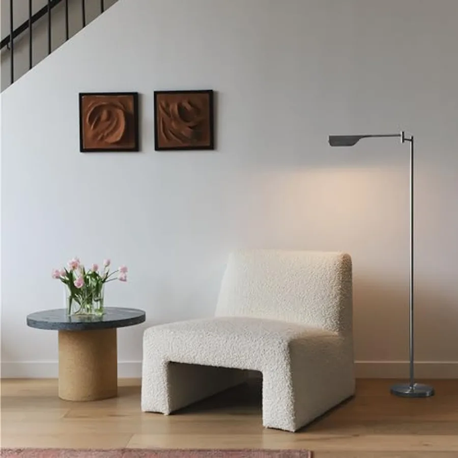 Leaf Pharmacy LED Reading Lamp, Dimmable Floor Lamp with Easy Adjustable Rotation Over Chair or Desk for Living Room, Work Ligh