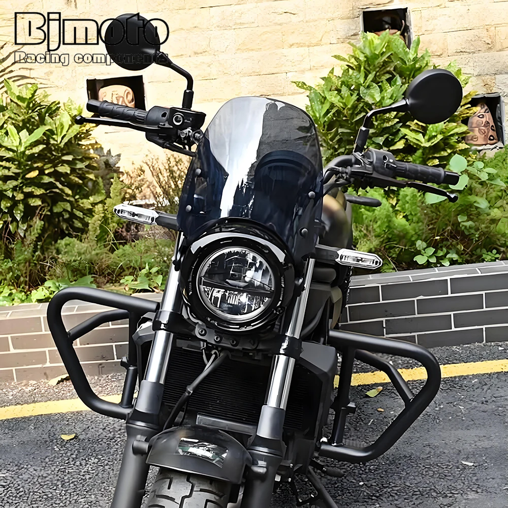 Eliminator 500 2024 Motorcycle Street Bike Wind Screen Deflectors For Kawasaki Eliminator500 2025 Windshield Windscreen