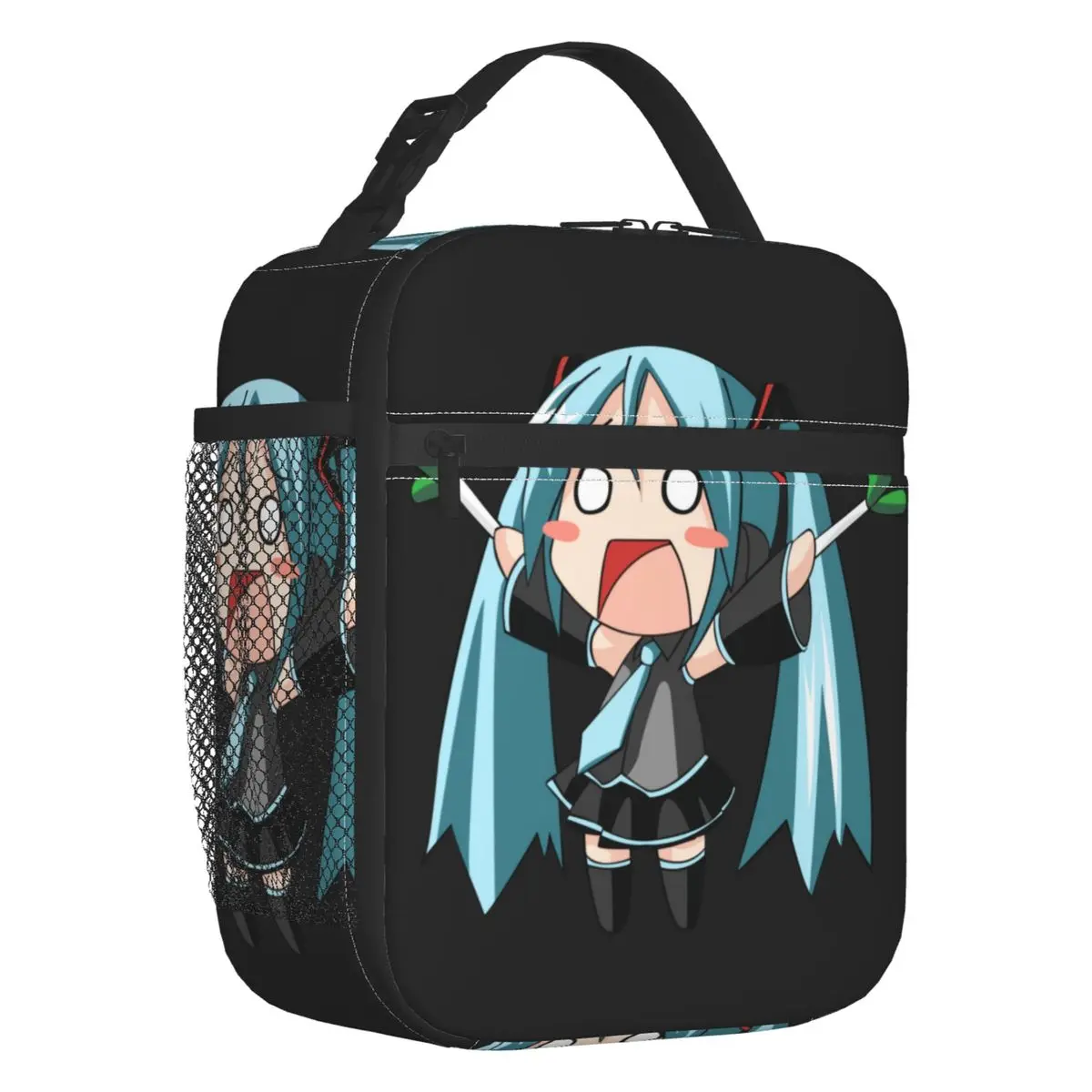 

Многоразовые ланч-боксы Custom Hatsune Miku Vocaloid Rock, унисекс, герметичные, термоизолированные, для еды, для офиса и работы