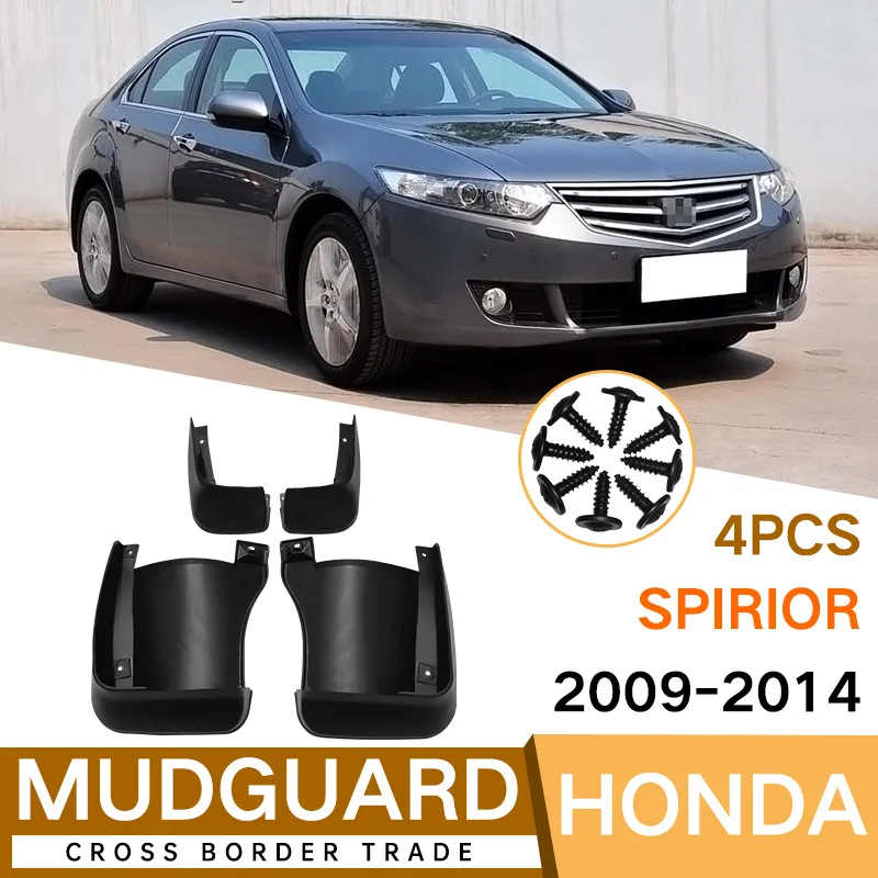 

For Honda Spirior 2009-2014 black car mudguard Reduce dust Resist tire dirt car accessories tools