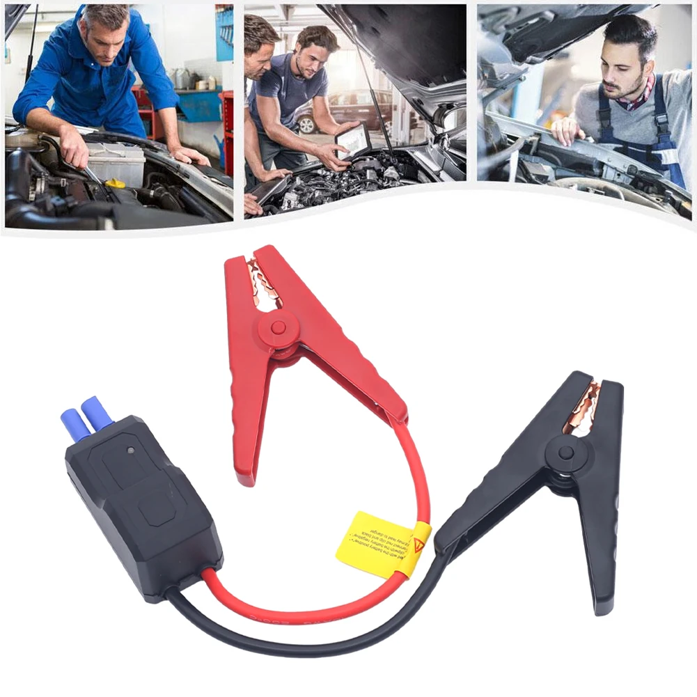 1Pc Car Emergency Start Power Clamp Wire EC5 Plug Connector 12V Car Jump Starter Smart Clip Cable Anti Reverse Alligator Clip