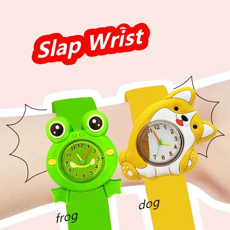 Wholesale Cartoon Children Watches Baby Cute Toy Clock Boys Girls Kids Slap Wrist Watches Kindergarten Activity Gift Bracelet