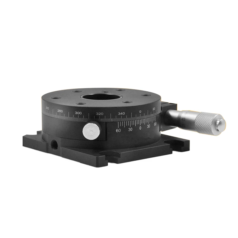 Manual Ajuste Fino Stage, R-Axis Plataforma Móvel, 360 Graus Rotação, PT-SD81