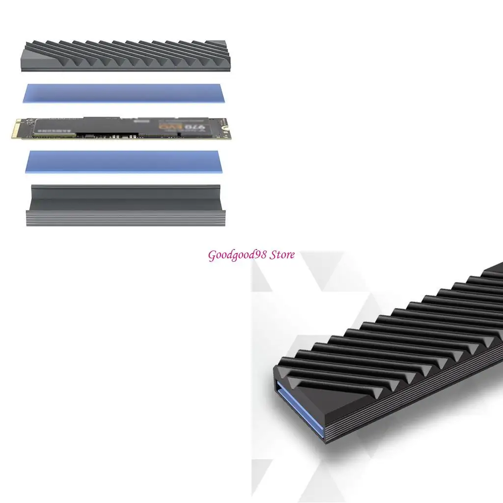 

Современный M.2 2280 SSD Coolers Heatsink для редактирования видео, а игры улучшает воздушные потоки W8EC