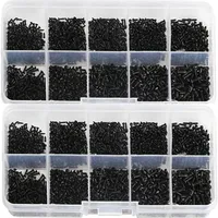 1000pcs Self Tapping Screws PA M1 M2 M1.4 M1.7 Small Phillips Pan Head Laptop Screws computer screw Black