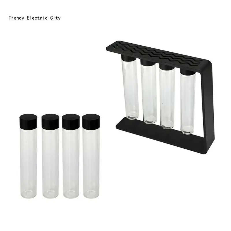 

R9CD Dose Seal Canisters Coffee Bean Dispenser Bottles Coffee Tube Rack