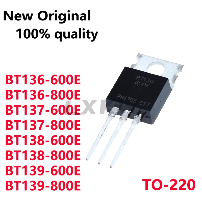 10/PCS New BT136-600E BT136-800E BT137-600E BT137-800E BT138-600E BT138-800E BT139-600E BT139-800E TO-220 thyristor In Stock