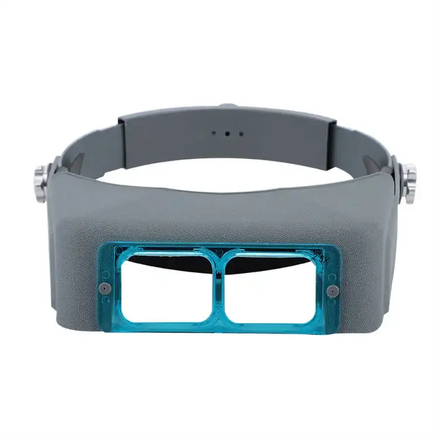 Headband Reading Magnifier with Four Optical Glass Lenses Jewelry Repair Tool 81007-B Adjustable 1.5X/2X/2.5X/3.5X Magnifier
