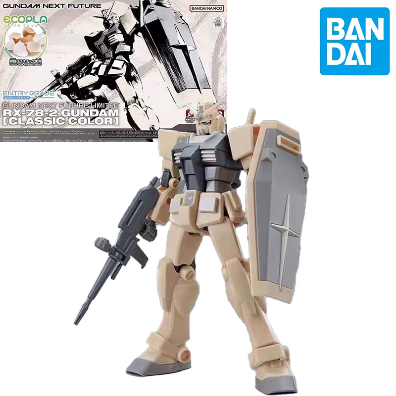 بانداي المحدودة مكان Gundam EG 1/144 بيض صديق للبيئة Rx-78-2 اللون الكلاسيكي مطابقة التجمع أطقم منمذجة ألعاب الحركة