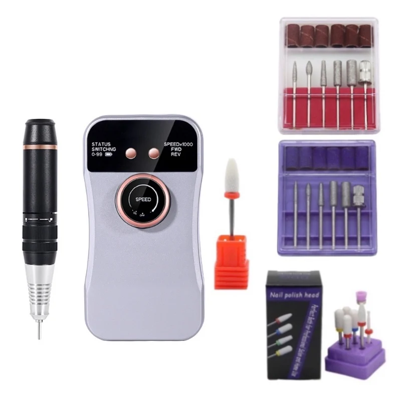 Nail Drill Remove Gel Polish 35000 RPM Portable Nail Drill Machine Manicure Electric Acrylic Drill Machine For Nails