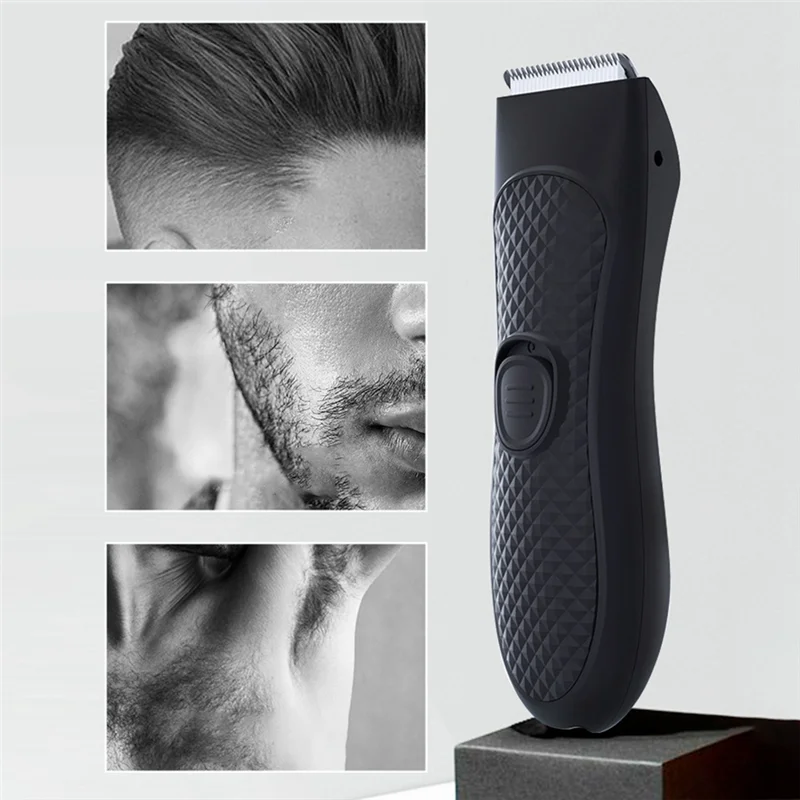 B59B-1Set Men's Electric Trimmer Pubic Hair Removal Intimate Areas Body Clipper ABS Epilator Rechargeable Shaver