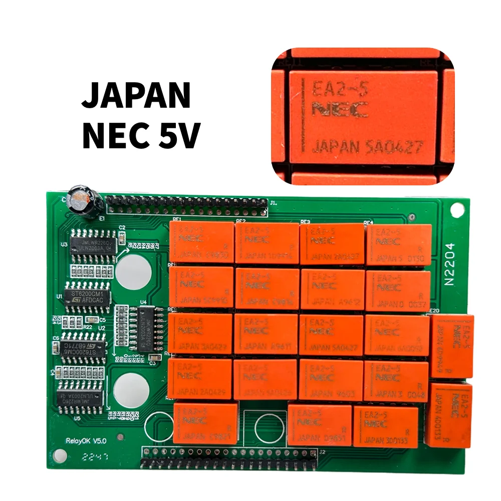 Red NEC Relay PCB Board NEC 5V For TCS PRO Double 2PCB OBD2 Code Scanner Diagnostic Tool