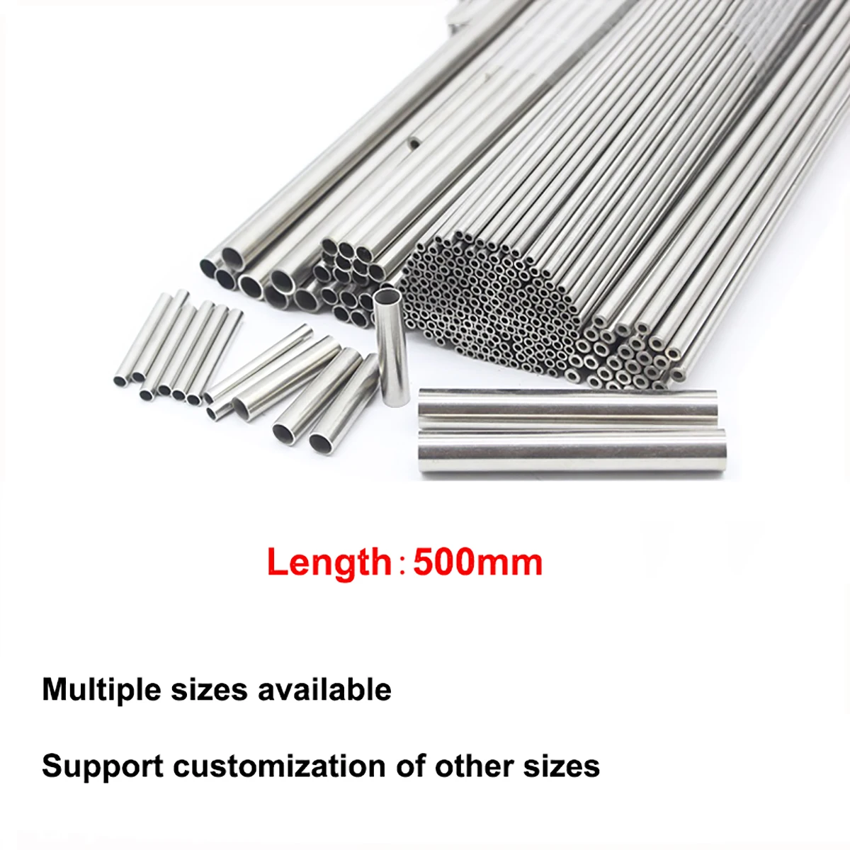 

OD 2-13mm 304 Stainless Steel Capillary Steel Tube Length 500mm Stainless Seamless Hollow Circular Tube for DIY Material