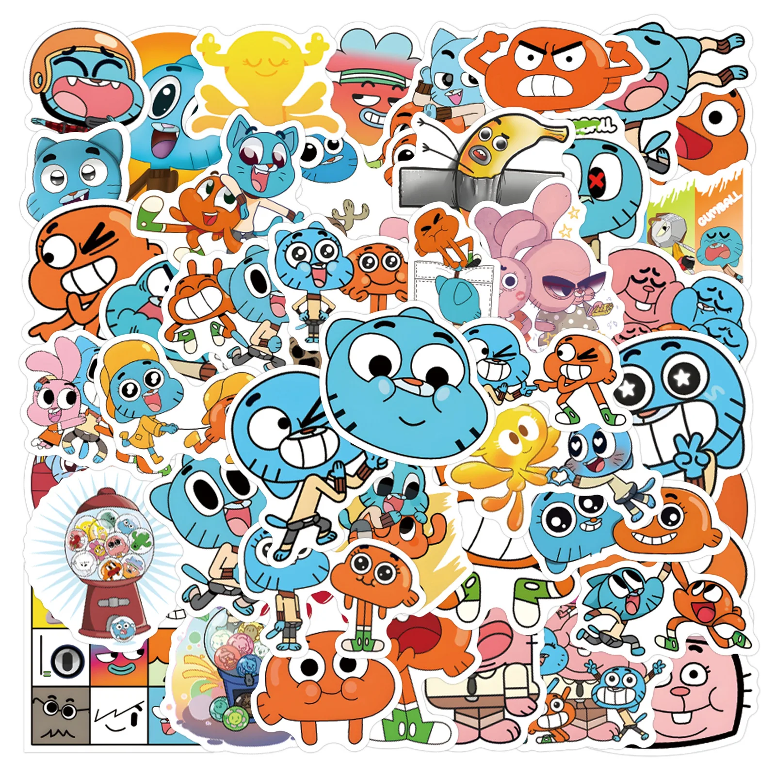 The Amazing World of Gumball stickers,animals cat stickers,birthday gift,Book decoration,Journal sticker,pvc sticker