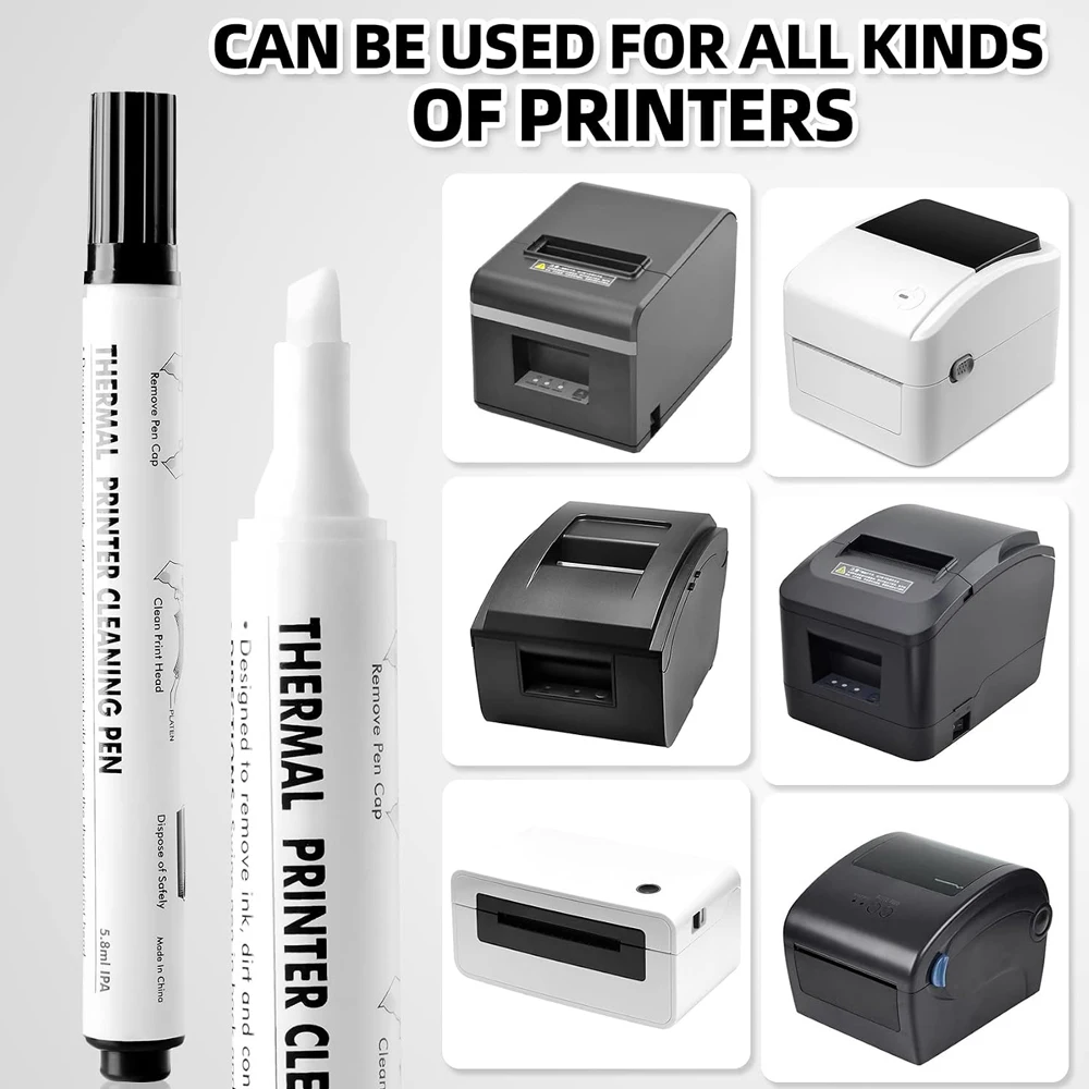 Maintenance Pen Decontamination Pen Printer Printhead Cleaning Pen Label Card Printer Thermal Printer Cleaning Pen