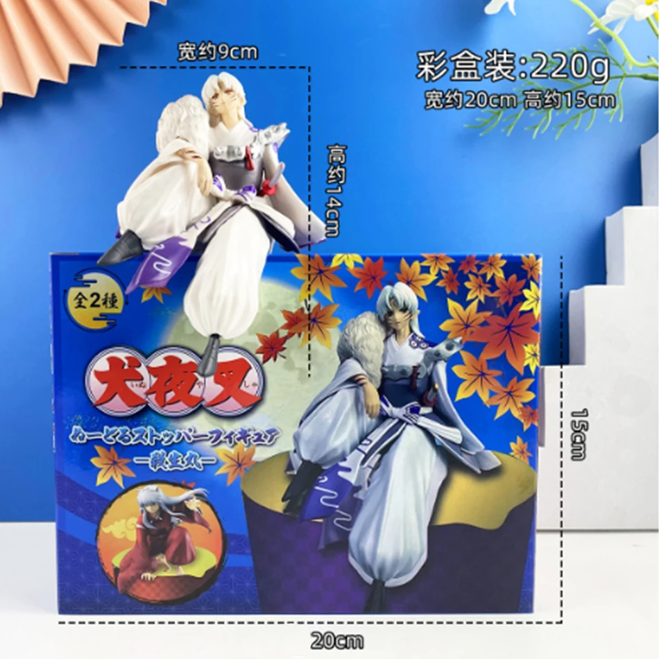 14cm InuYasha Anime Figure Kingdom Miyagako Sesshomaru Action Figure 1514# Sesshoumaru/1300# Inuyasha Figure Model Doll Toys