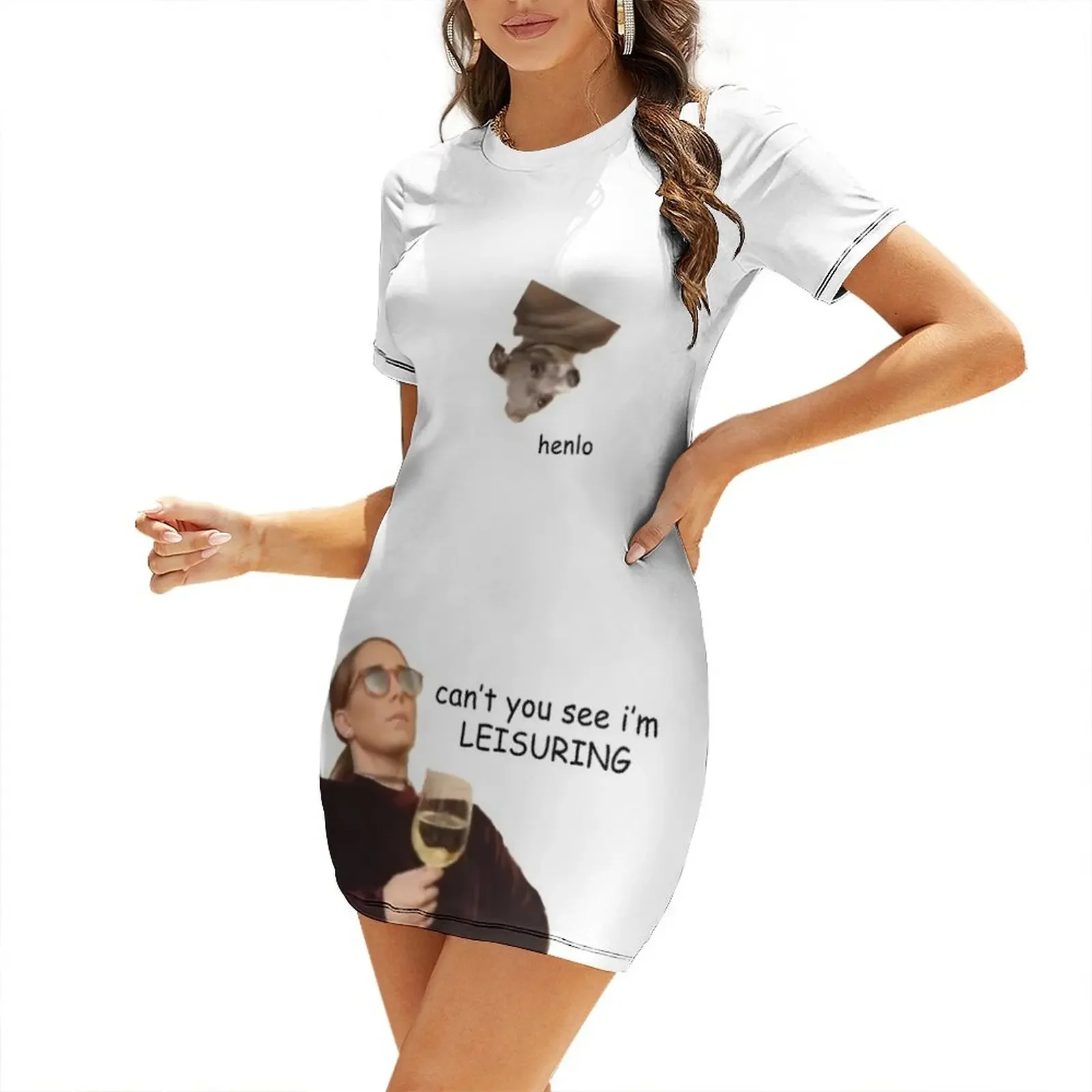 

Leisure Suit Jenna Marbles Short-Sleeved Dress Female dress party dresses women summer clothes women evening dress