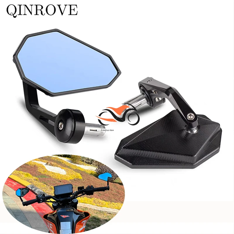 

17-22mm Bar End Mirror For Motorcycle Aluminum Alloy Mirror Universal For Suzuki GSXR S750 S950 Honda CB500X Hornet 600 VOGE 525